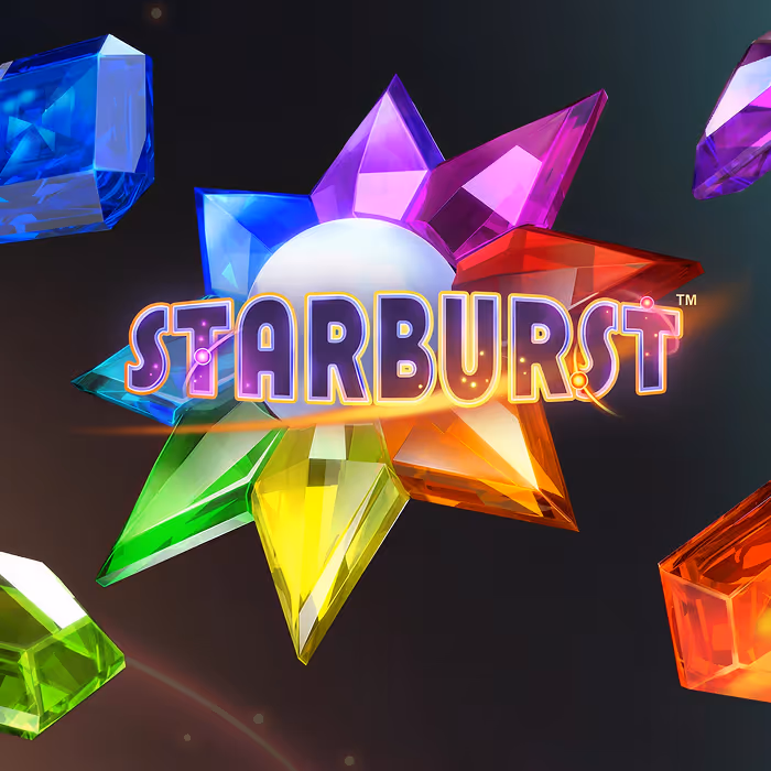 Starburst slot game featuring vibrant gems and expanding wilds with classic gameplay